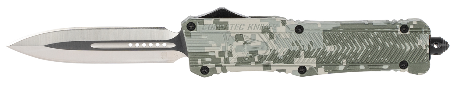 CobraTec LADCCTK1DAGNS CTK-1 3.75" D2 Steel OTF Dagger Army DigiCamo