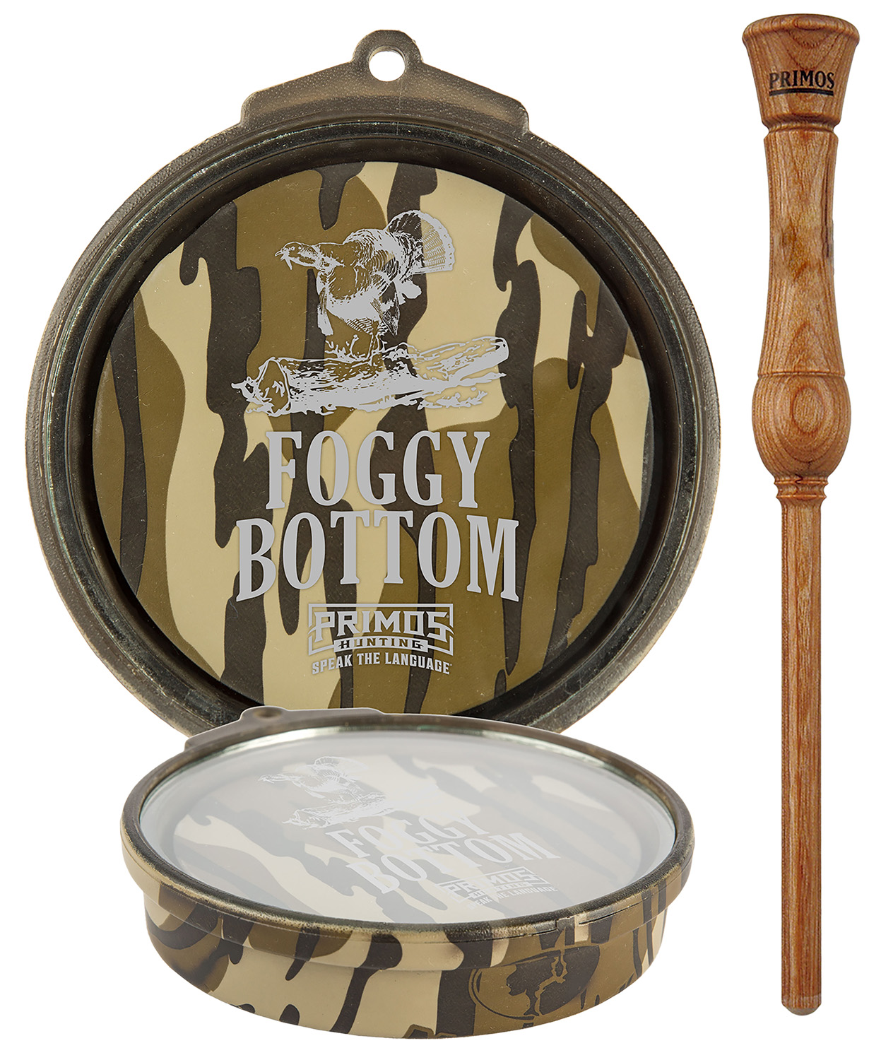 Primos PS2906 Foggy Bottom Pot Call Wood Glass Mossy Oak Original Bottomlan