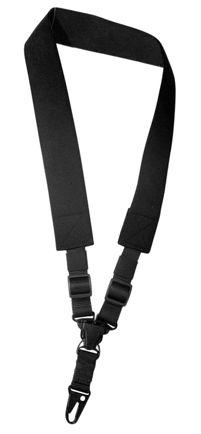 Outdoor Connection A-TAC SPT128200 Tactical Sling, Black Elastic Webbing, H-K Hook, Rapid Attach Release, 2" Width, 34-48" Length, 800lbs Tensile Strength