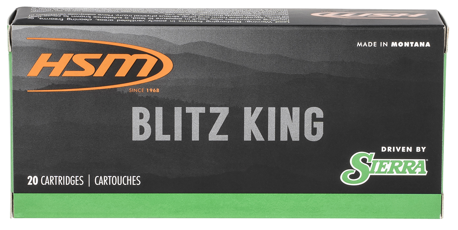 HSM Varmint Rifle Ammunition 22-250 Rem. BlitzKing 55 gr. 20 rd.