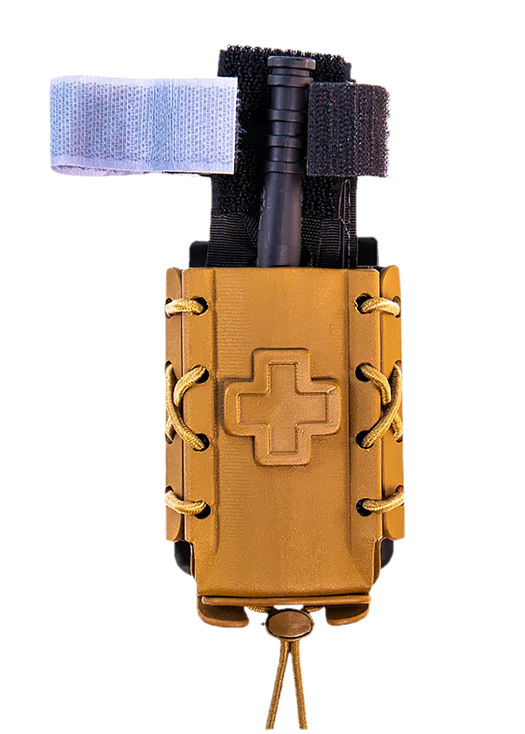 High Speed Gear 11TQK0CB Tourniquet TACO Pouch Coyote Brown Kydex 2" Clip