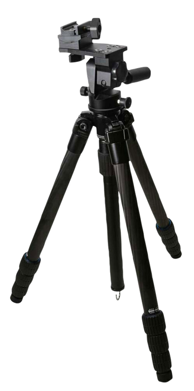 Kopfjäger KJ85004K Carbon Fiber Tripod with Reaper Rail, 4-Level Extension