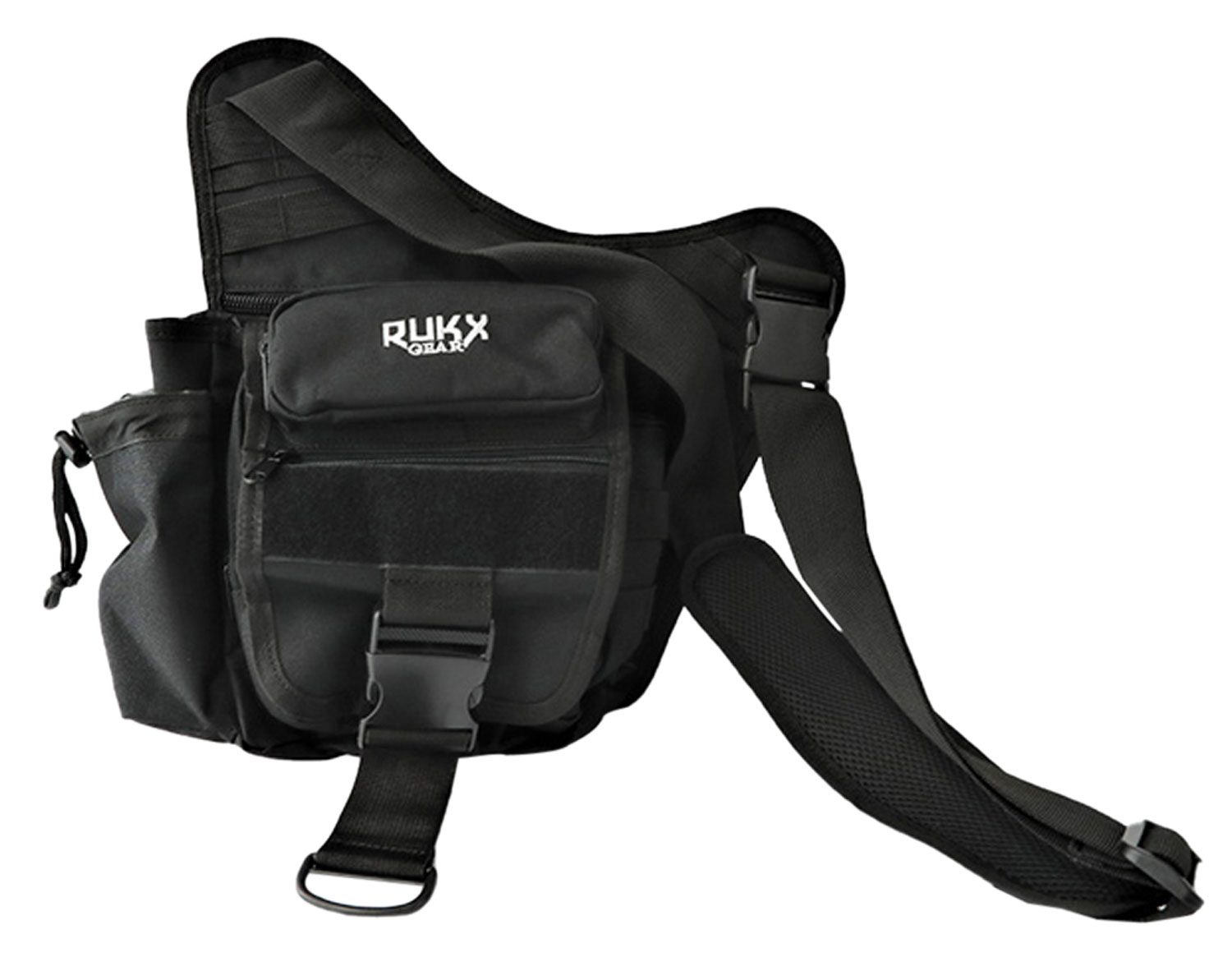 Rukx Gear ATICTSBB Sling Bag  Black 600D Polyester Single Strap