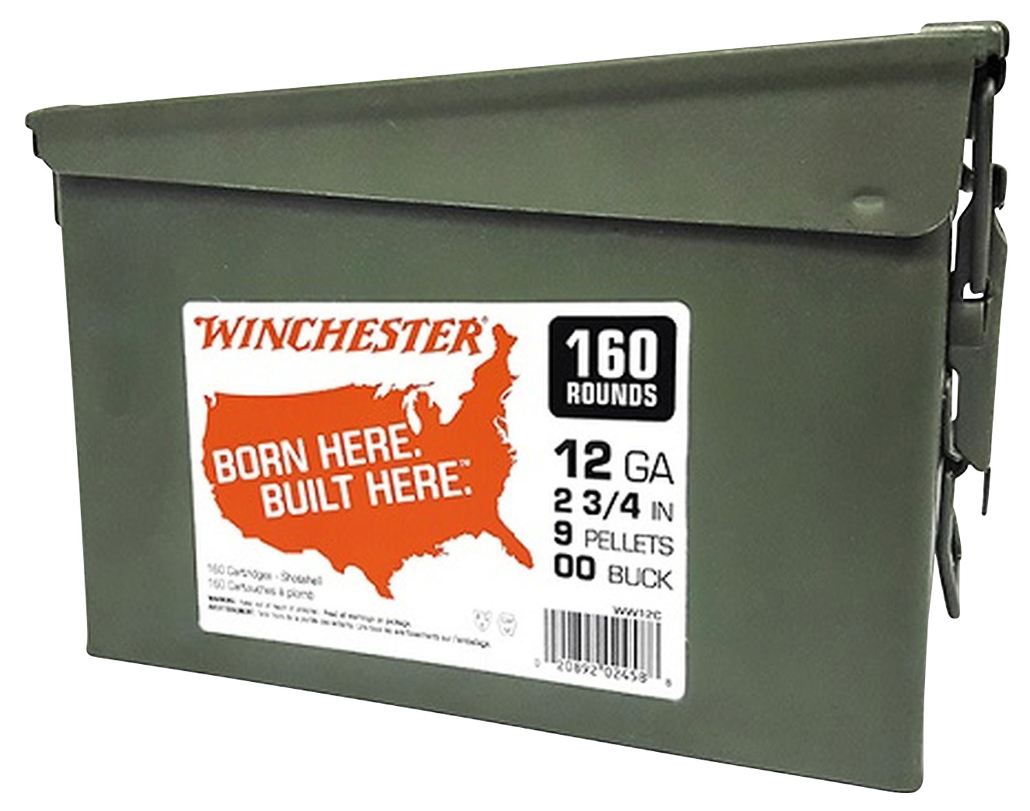 Winchester WW12C 12 Gauge 2-3/4" 00 Buckshot Shotshell Ammo