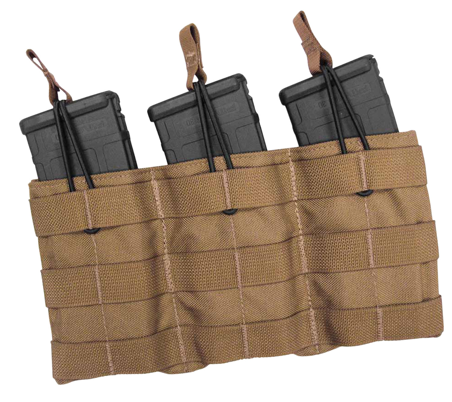 TacShield Triple Speed Load MOLLE Pouch AR-15 Coyote Brown Md: T3508CY