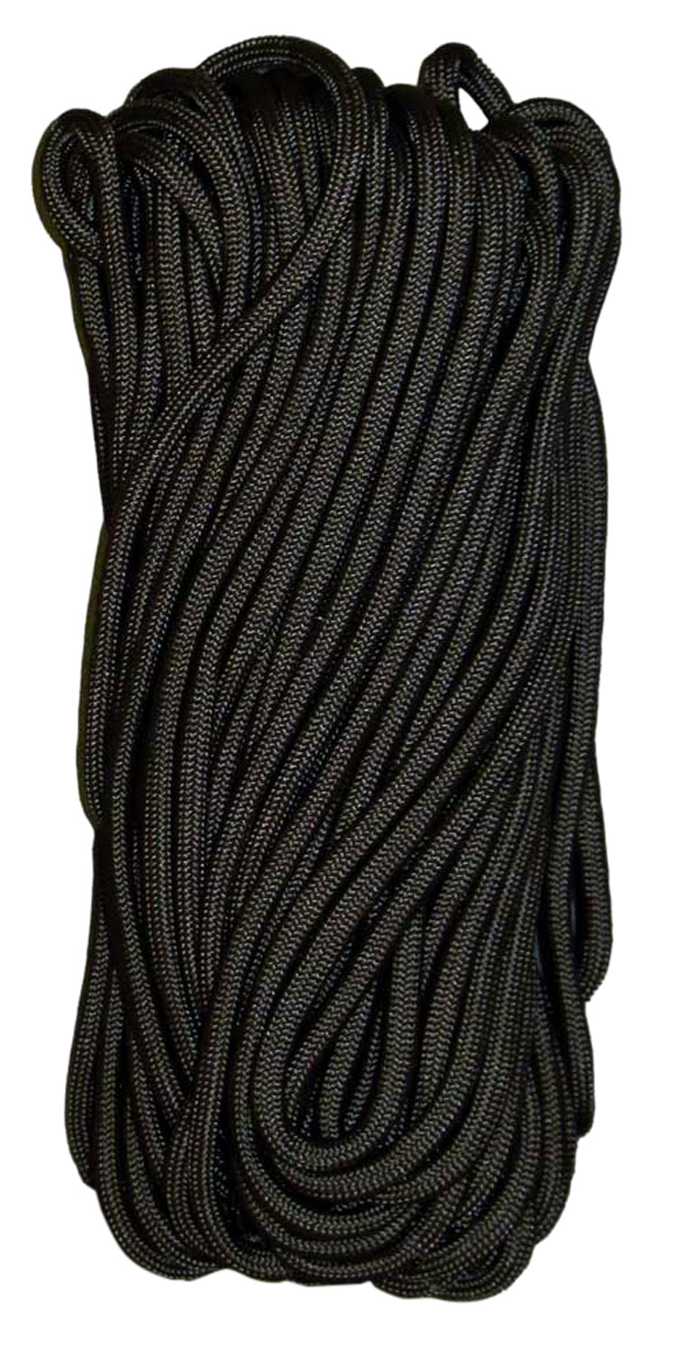 Tacshield 03000 550 Cord  Black Paracord 50' Long