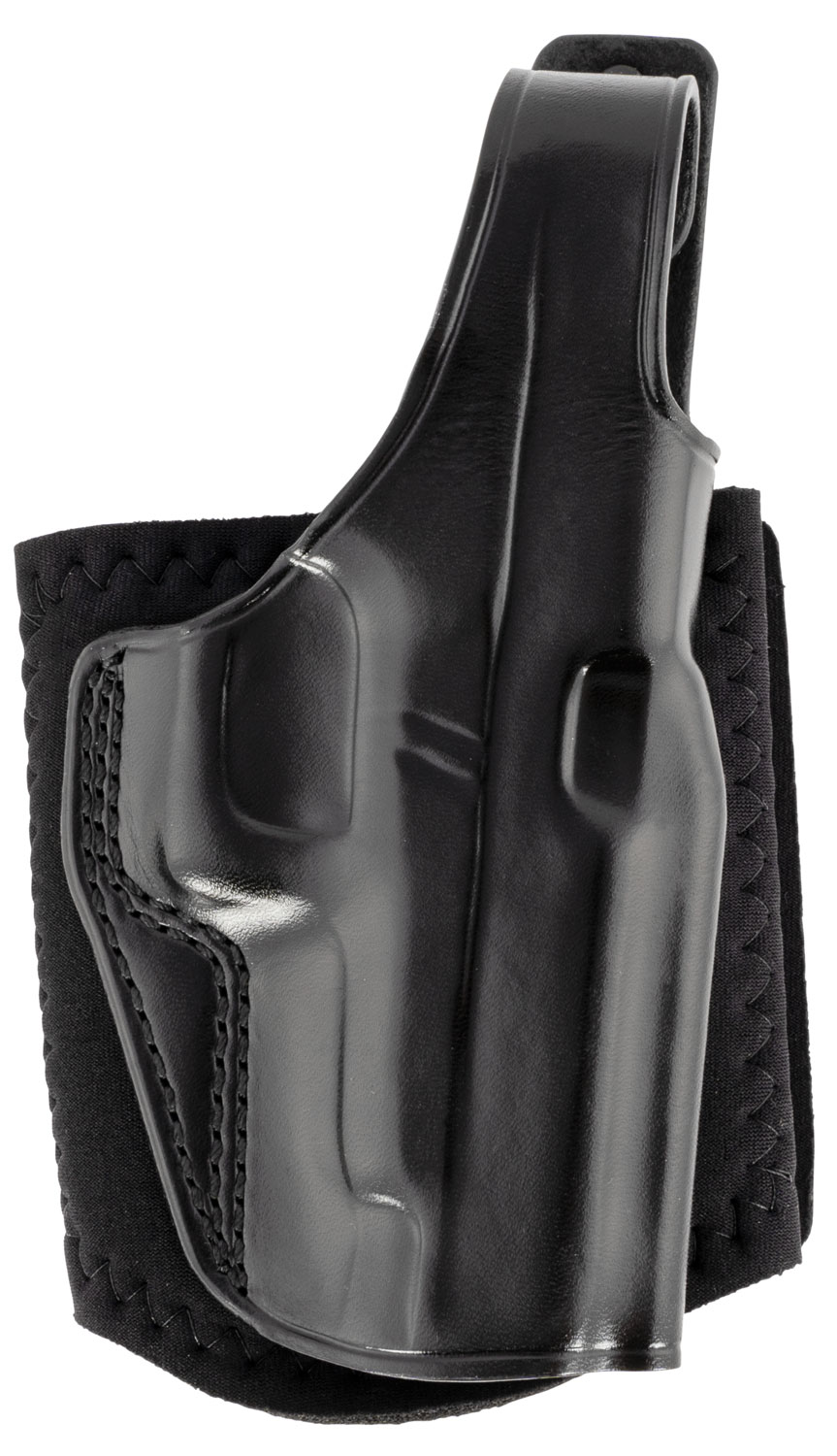 Galco AG834B Ankle Glove Holster Black Leather Right Hand Glock 48