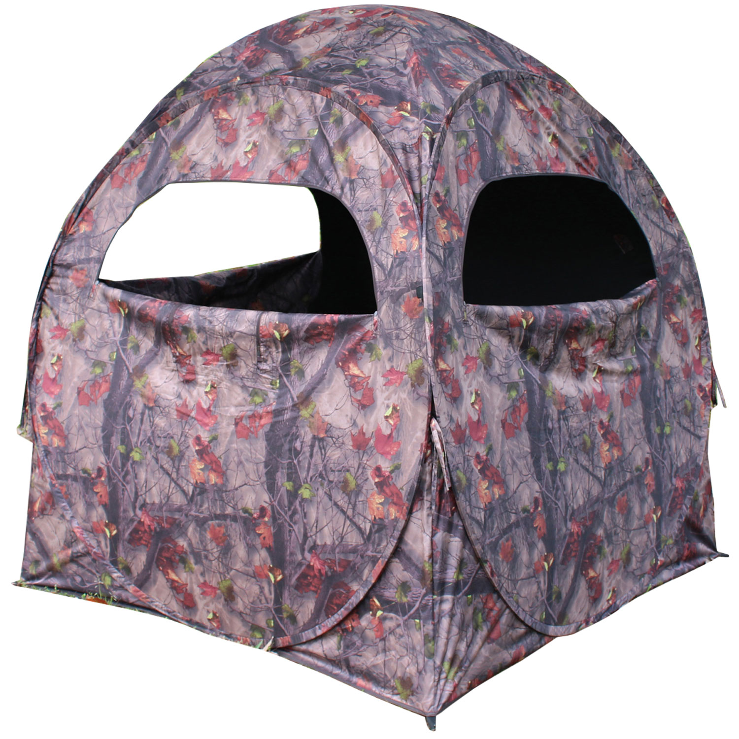 HME Spring Steel 75 Ground Blind - Pop Up, Shoot Through Mesh, Two Person