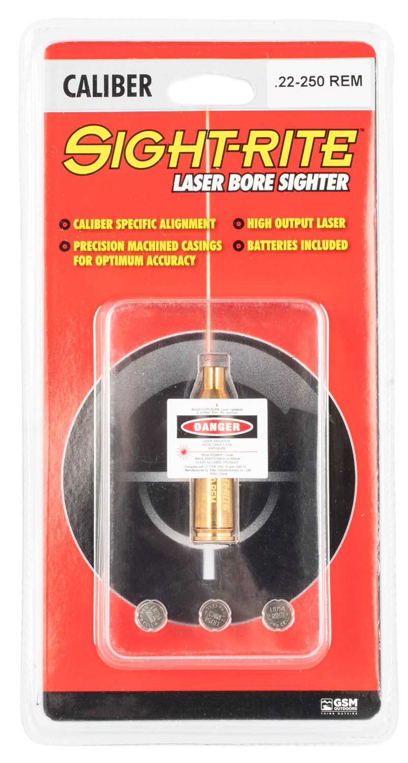 SME XSIBL250 Sight-Rite Laser Bore Sighting System 22-250 Rem Brass Casing-img-0