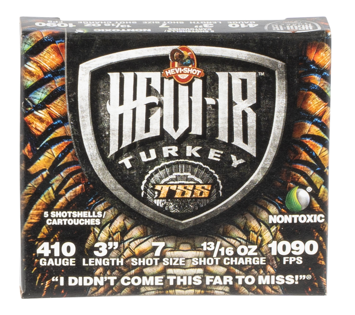 HEVI-Shot HS1007 HEVI-18 TSS Turkey 410Gauge 3" 13/16oz Tungsten 7Shot 5 Per Box/10 Case