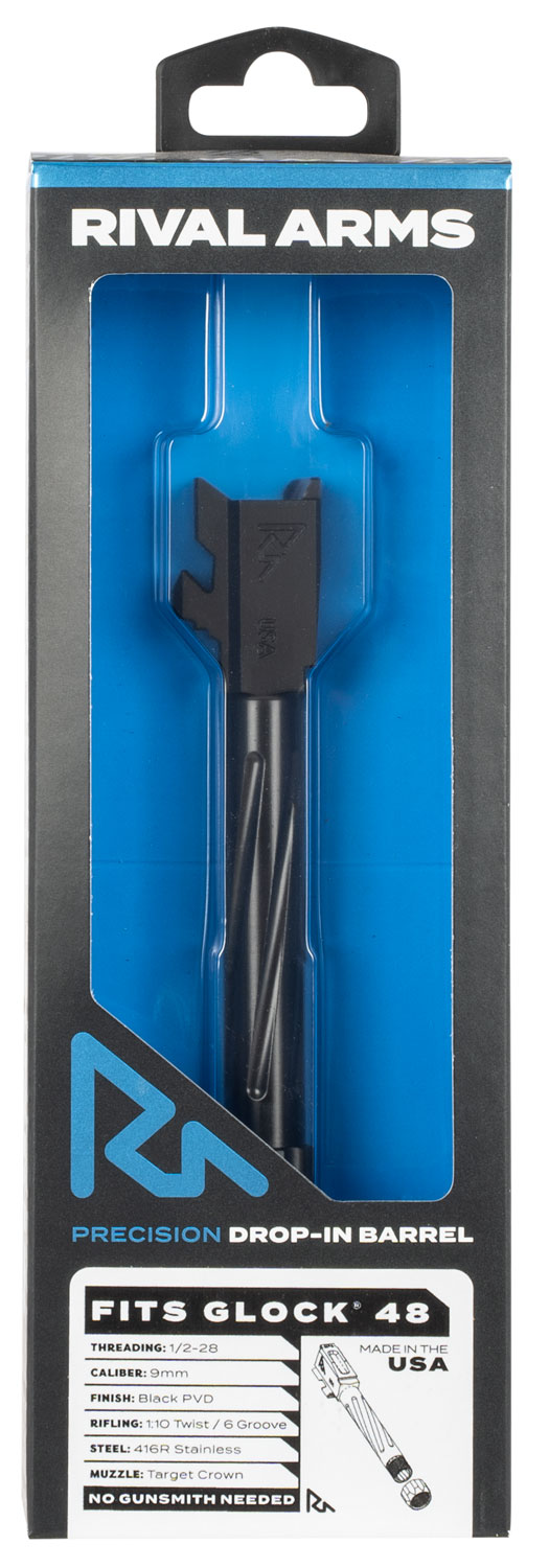 Rival Arms RA20G802A 9mm Barrel 4.17" Black PVD for Glock 48