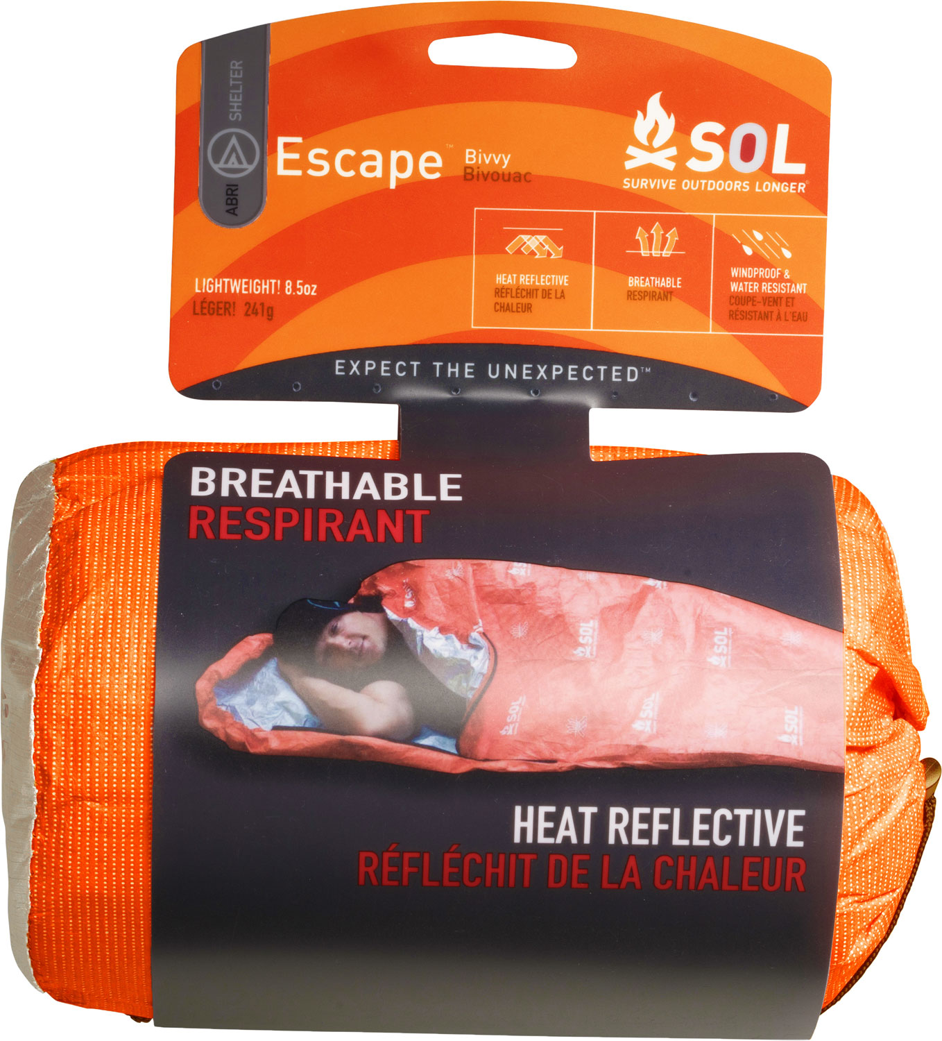 Survive Outdoors Longer 01401228 SOL Bivvy Warmth Waterproof Orange