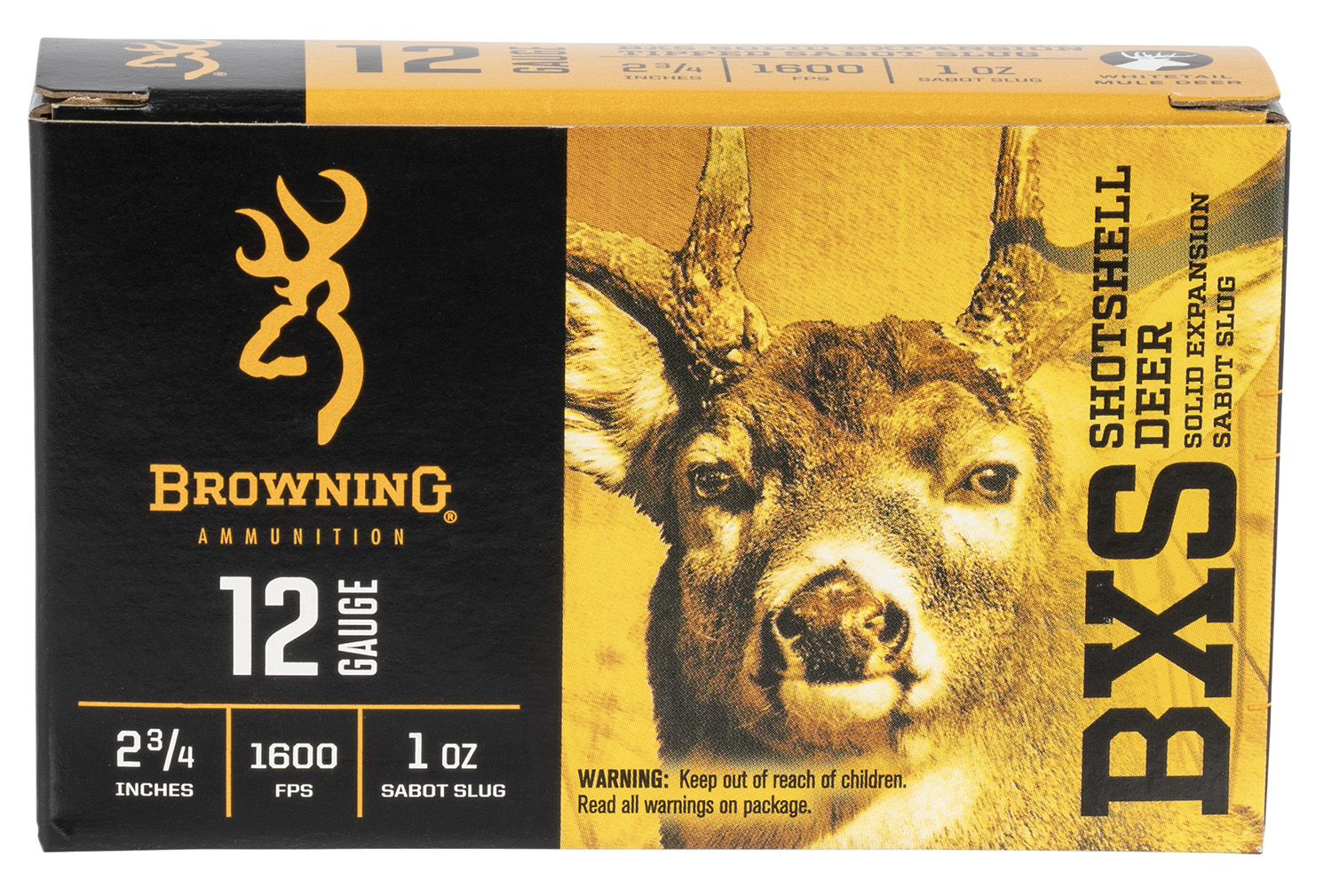 Browning Ammo B193111221 BXS Shotshell Deer 12 Gauge 2.75" 1 oz Sabot...-img-0