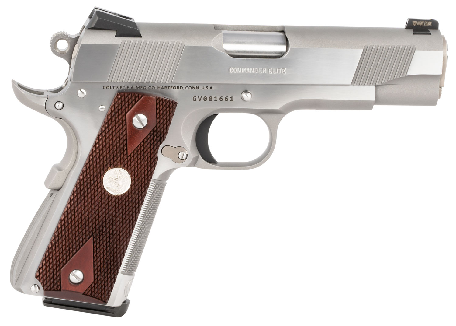 Colt O4012XSZ Combat Elite Commander 1911 45 ACP 4.25" Stainless 8+1