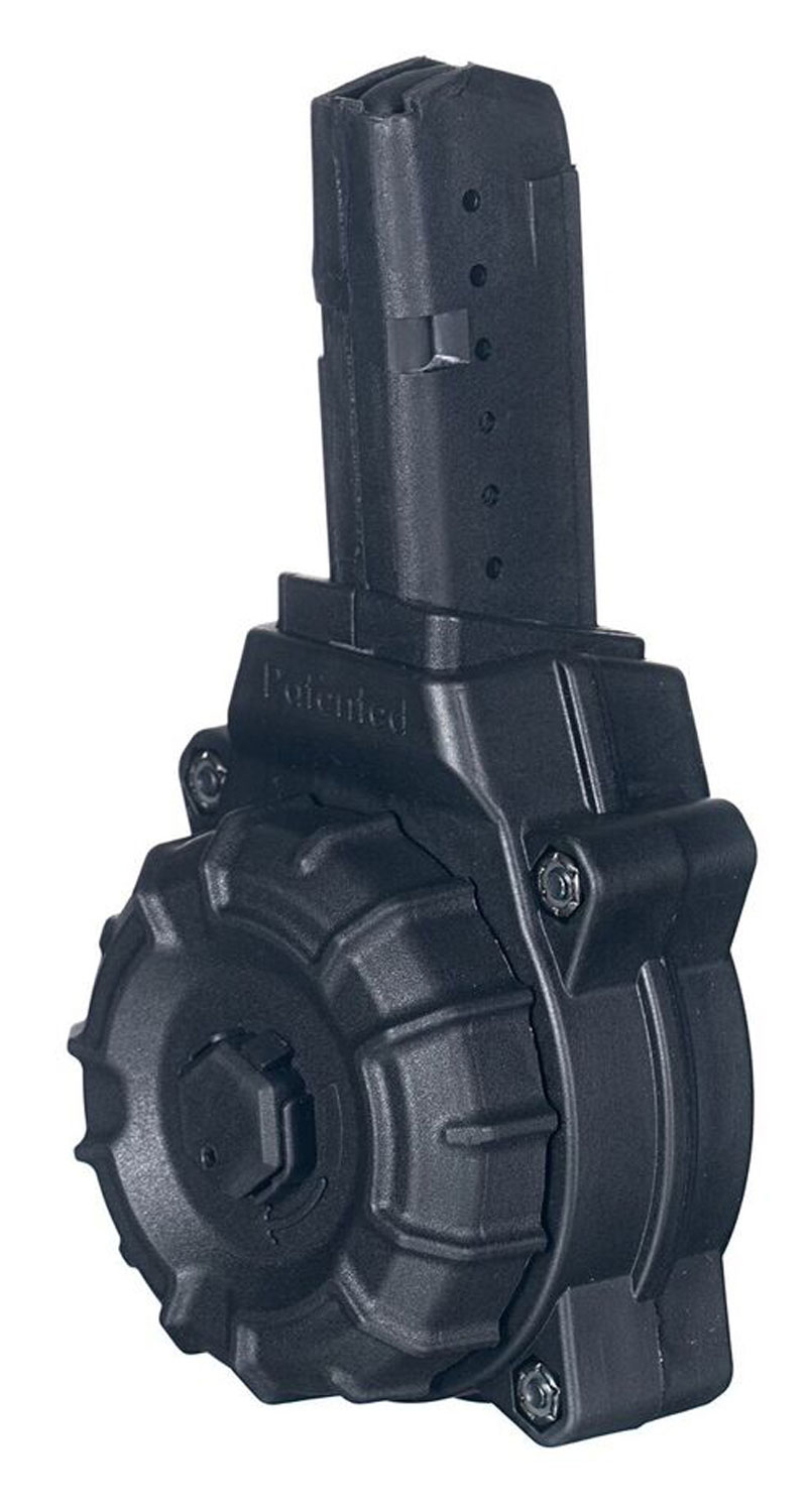 PROMAG For AR-15 9mm Glock Style 30rd Polymer Black Drum Magazine (DRM-A26)