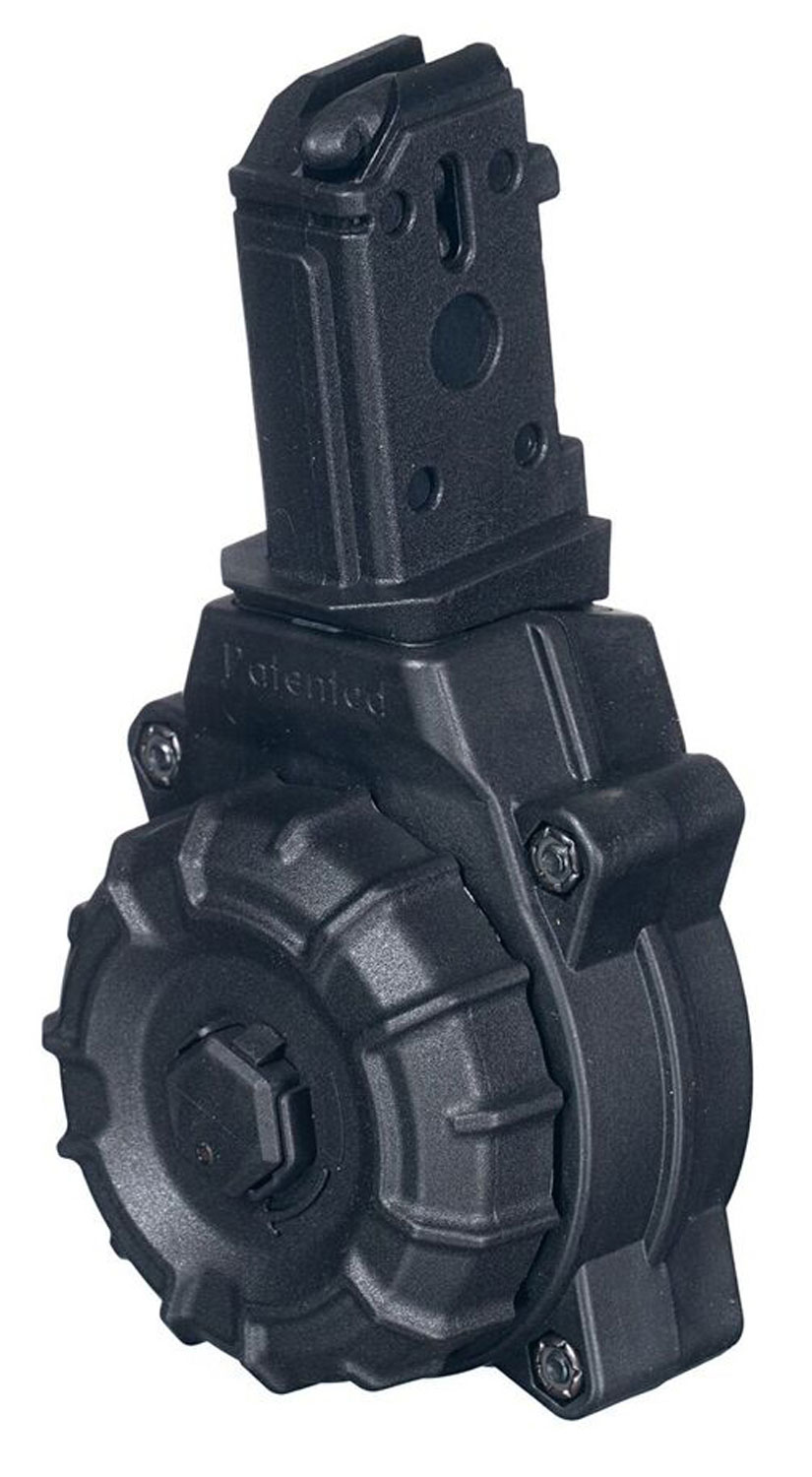 ProMag DRM-A29 9mm Luger 30-Round Drum Magazine Black Polymer