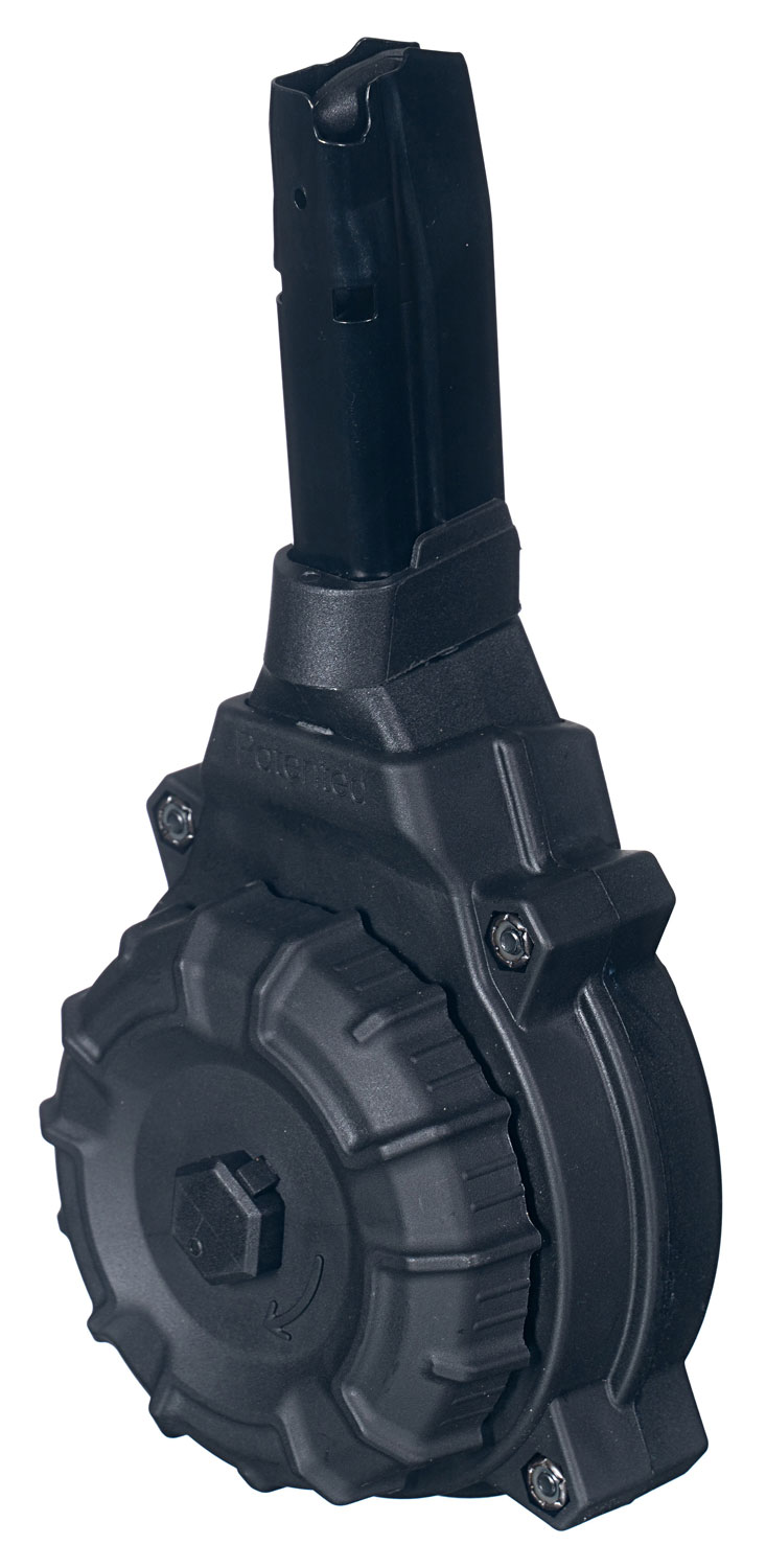 ProMag DRM-A32 Drum Magazine 9mm Luger 50 Round Black Polymer - ProMag Industries - 9MM