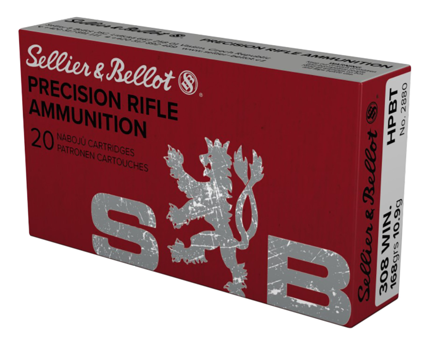 Magtech SB308G 308 Win 168gr HPBT Rifle Ammo 20/Box - Sellier & Bellot - .308 WINCHESTER