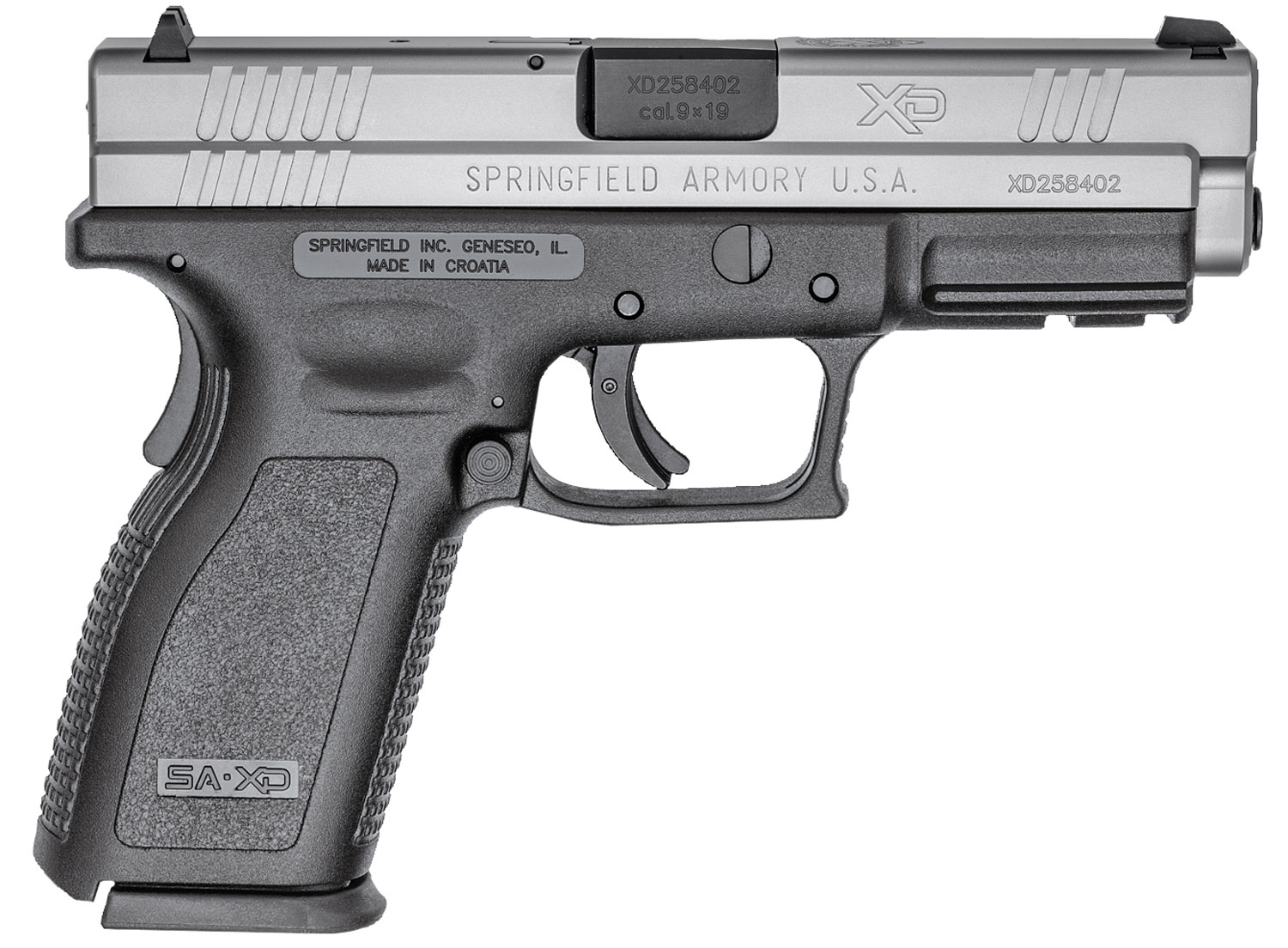 Springfield Armory XD9301 XD Service *CA Compliant 9mm Luger 10+1 4"...-img-0