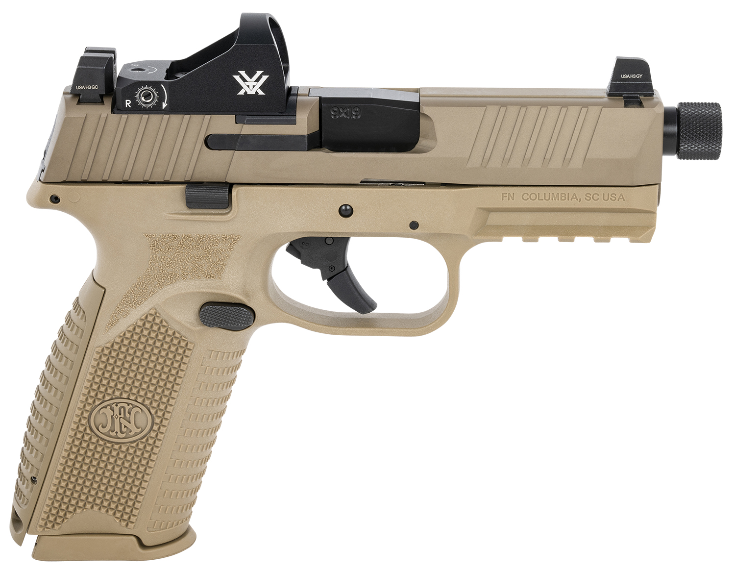 FN 66100845 509T w/Optic Sports South Exclusive Full Size Frame 9mm Luger 17+1/24+1 4.50