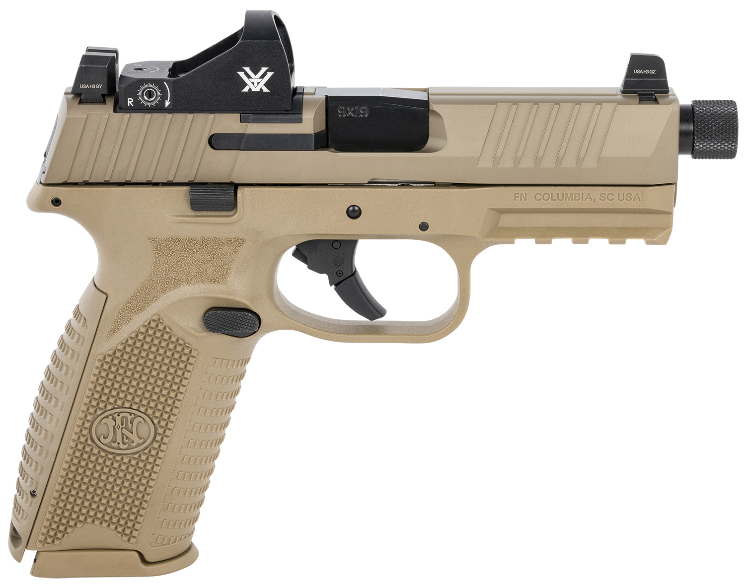FN 509 Tactical 66-100847 9mm 10+1 4.5" FDE w/Vortex Viper Red Dot