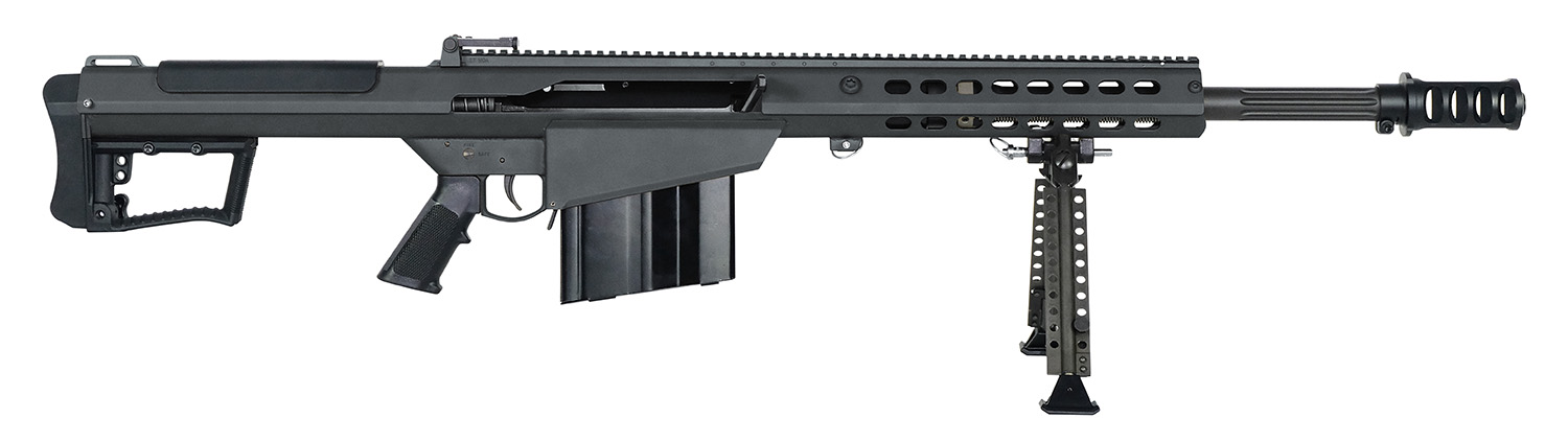 Barrett 18062 M107A1  50 BMG 20 10+1 Black Cerakote Black Fixed w/Sorbothane Recoil Pad Stock Black Polymer Grip