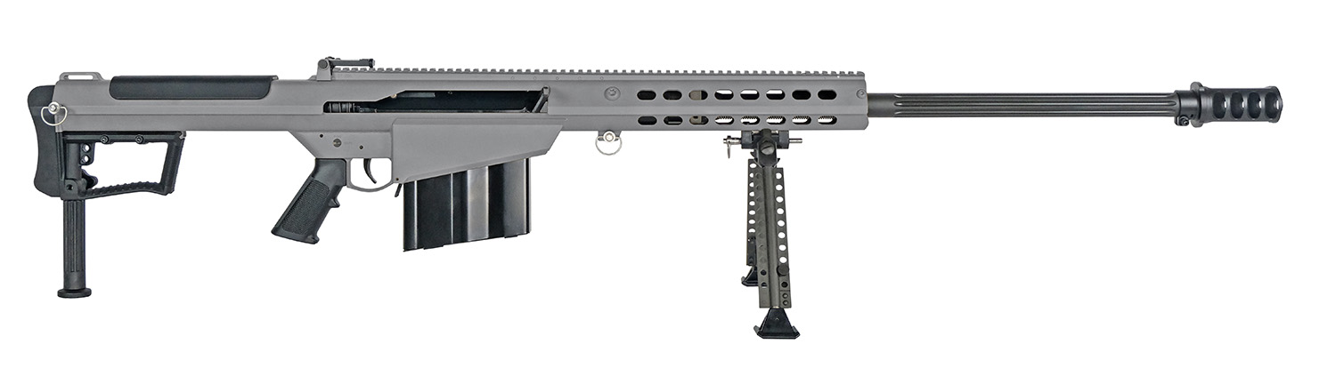 Barrett 18067 M107A1  50 BMG 29" 10+1 Tungsten Gray Cerakote Tungsten Gray Fixed with Sorbothane Recoil Pad Stock Black Polymer Grip