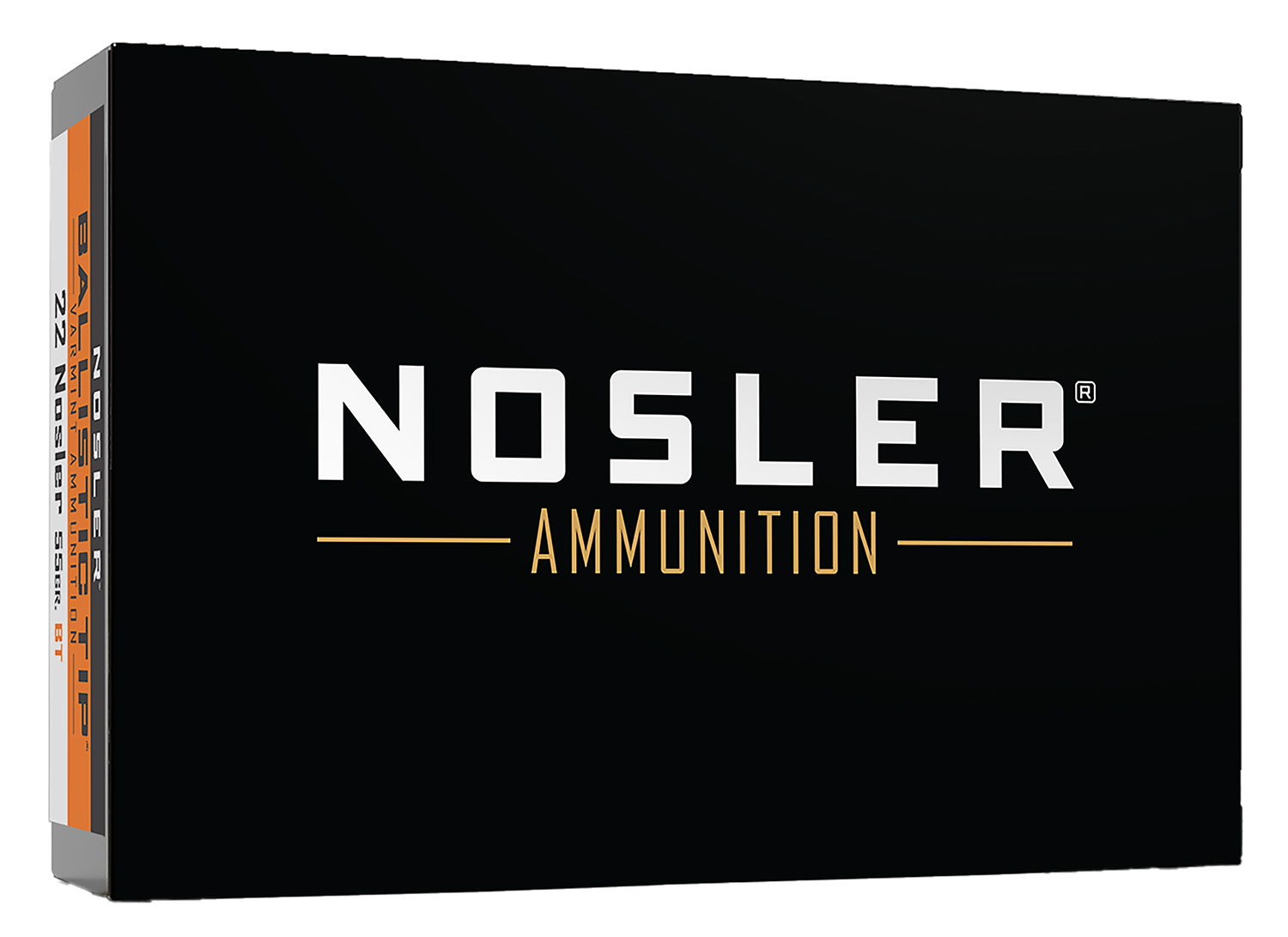 Nosler 61030 Ballistic Tip Varmint Ammunition, .22 Nosler, 55 Grain, Brass Cased, 20 Rounds, 3500 ft/s Velocity, USA Origin - Nosler - SPITZER BALLISTIC TIP VARMINT