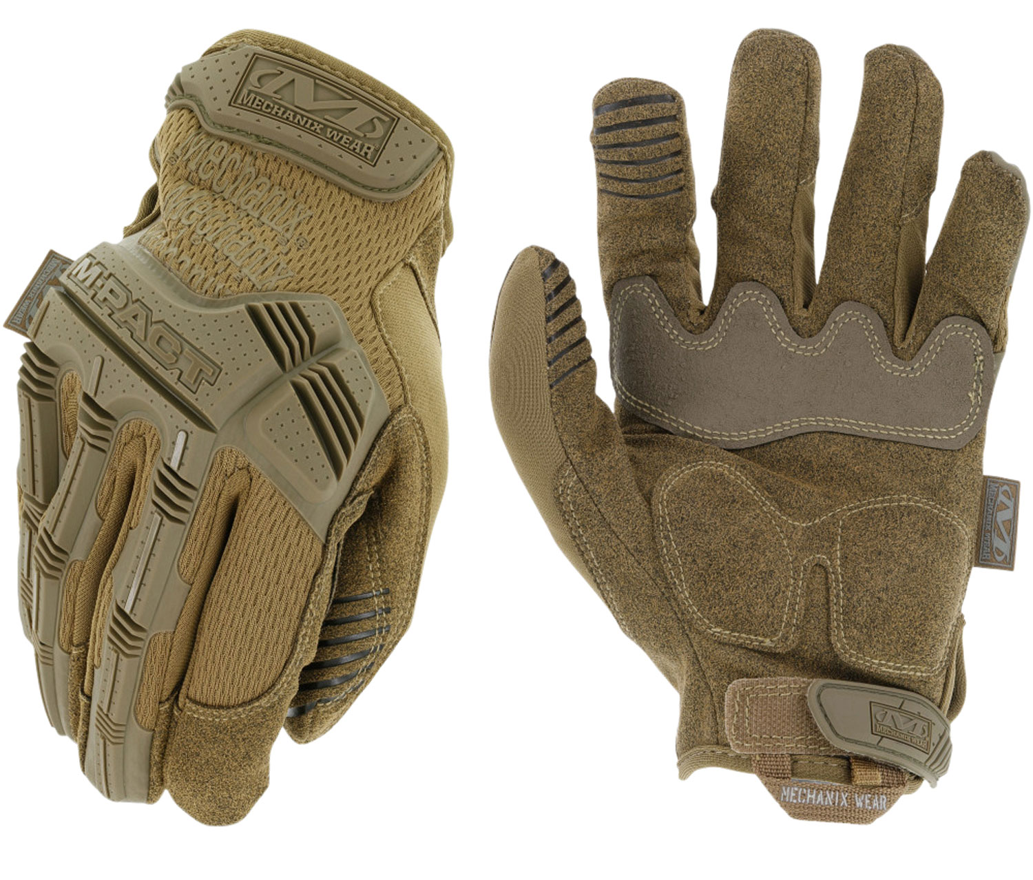 Mechanix Wear MPT-72-012 M-Pact Gloves Coyote Touchscreen Synthetic...-img-0