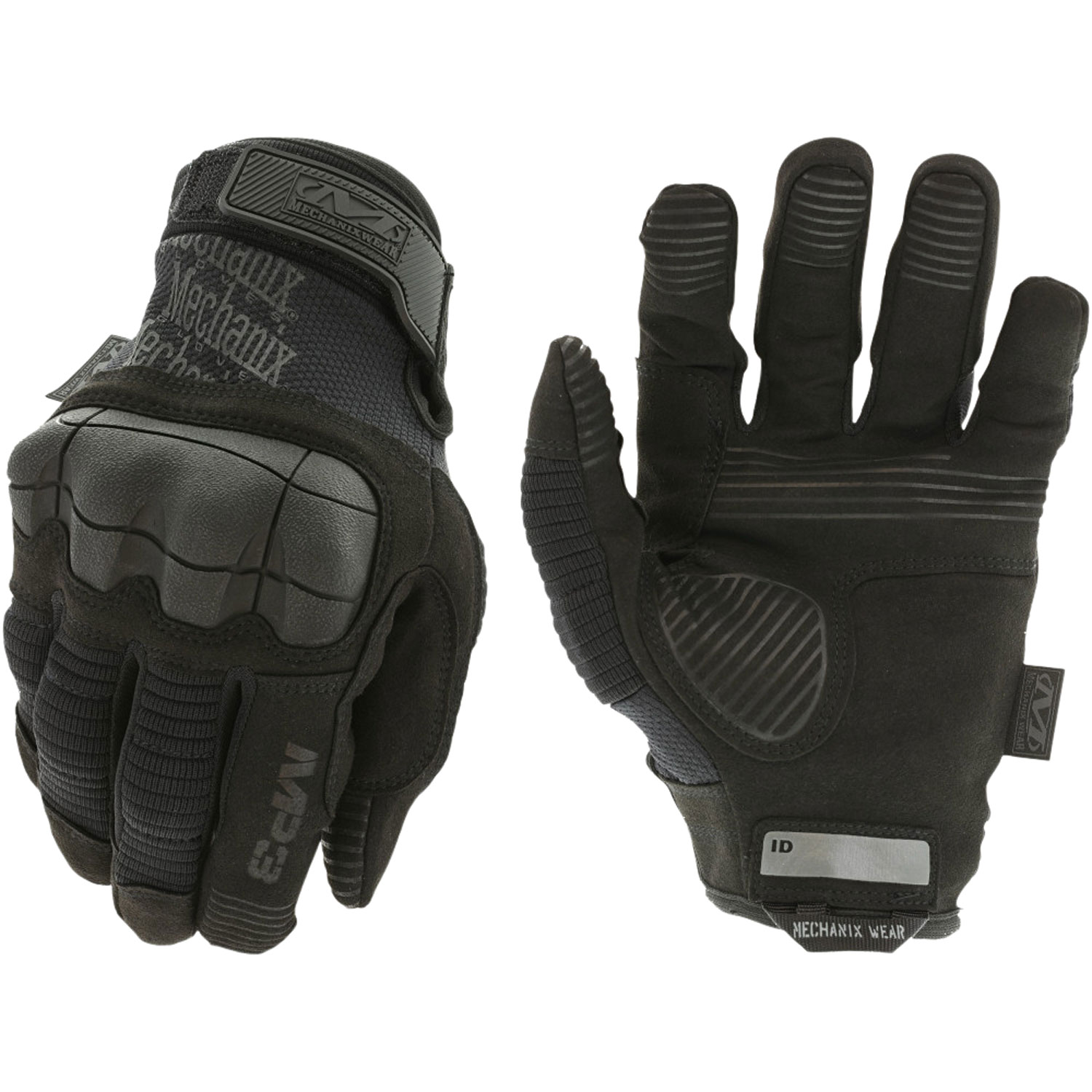 Mechanix Wear MP355010 M-Pact 3 Black Synthetic Leather Large Velcro-img-0