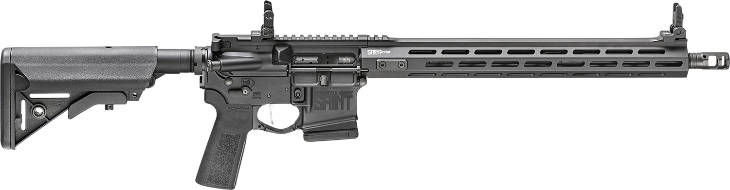 Springfield Armory STV916556BLC-B5 Saint Victor 5.56x45mm NATO 16 10+1 Black Hard Coat Anodized Adjustable B5 Sopmod Stock