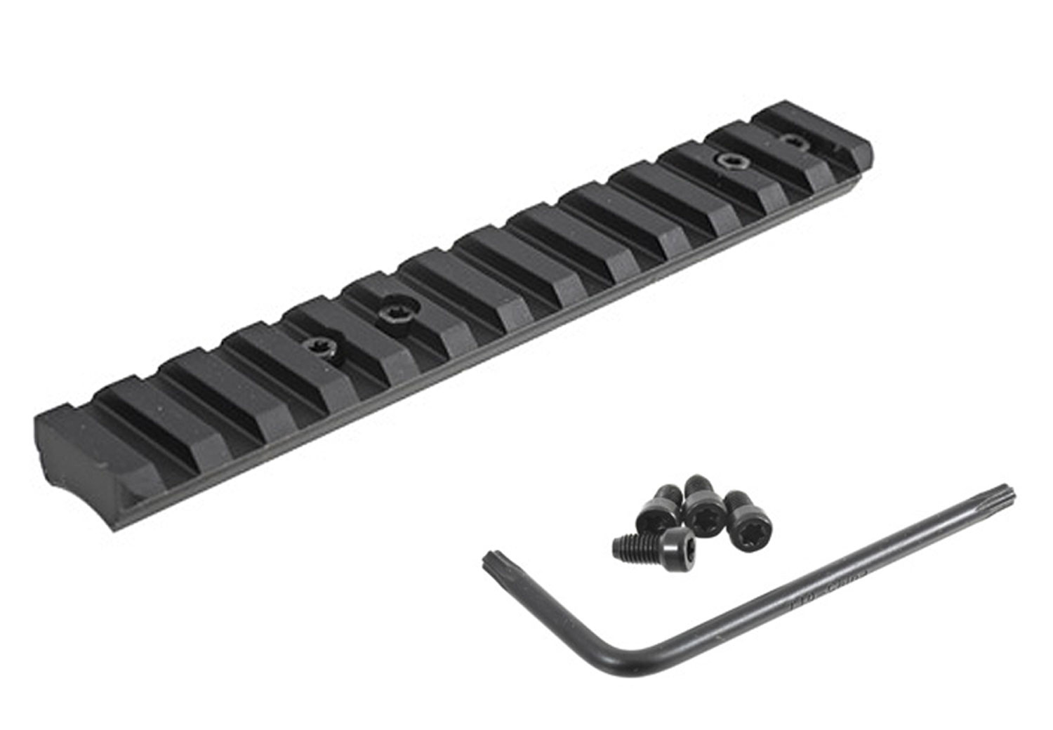 Ruger 90674 Picatinny Rail  Black Anodized Aluminum Fits Ruger American Rimfire 0 MOA Ruger 90674 Picatinny Rail  Black Anodized Aluminum Fits Ruger American Rimfire 0 MOA