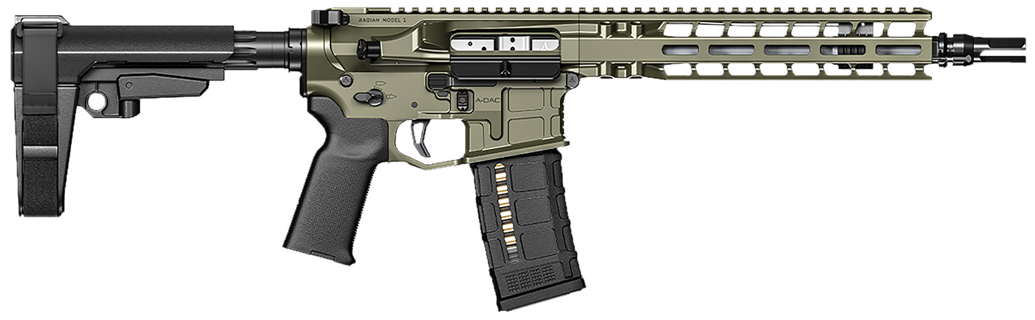 Radian Weapons Model 1 Pistol 223 Wylde 10.5" 30 Round OD Green