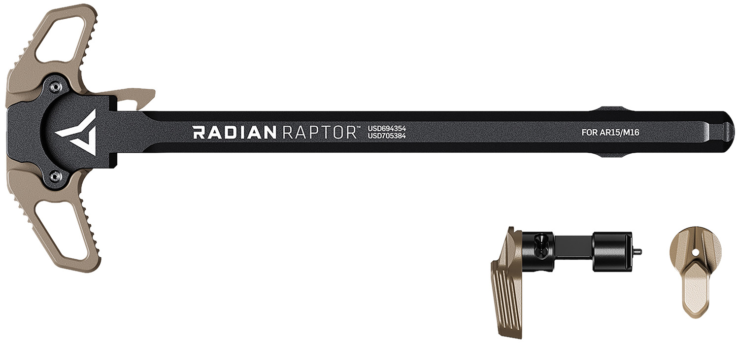 Radian Weapons Raptor Charging Handle and Talon Safety FDE Ambidextrous ...