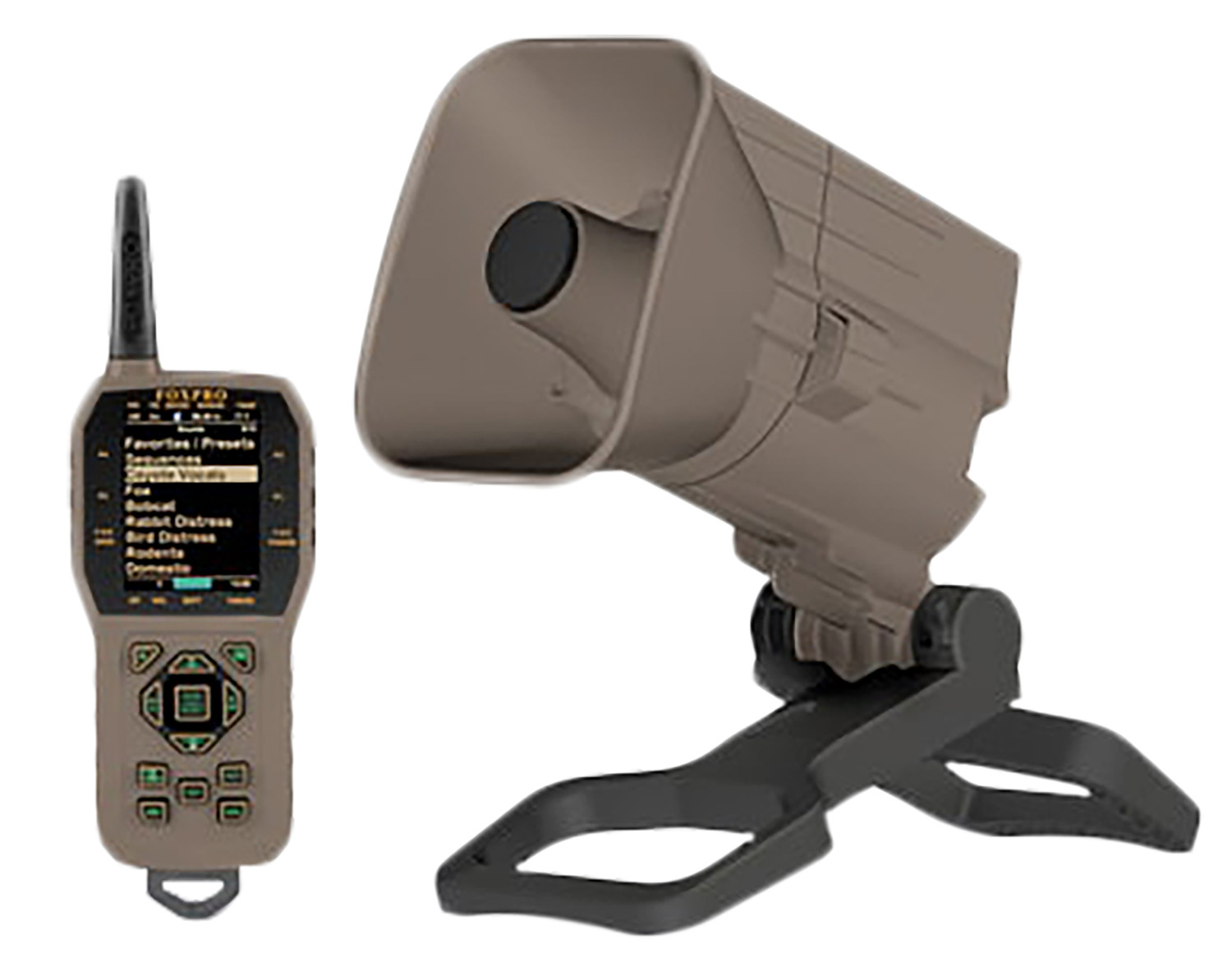 Foxpro X24 Digital Call Tan ABS Polymer 100 Sounds Remote TX-1000