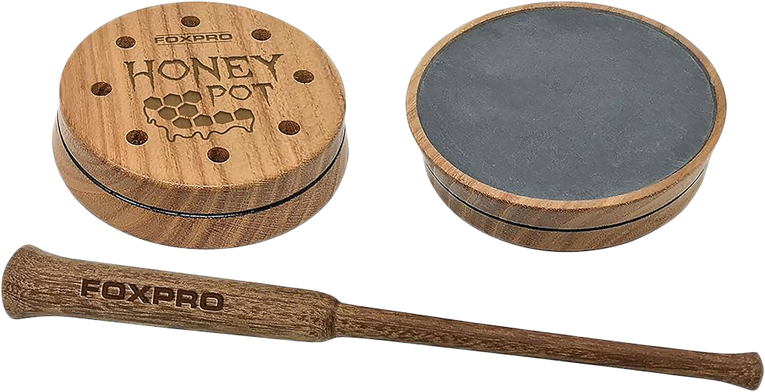 Foxpro HPSLATE Honey Pot Turkey Call Honey Locust Wood/Slate