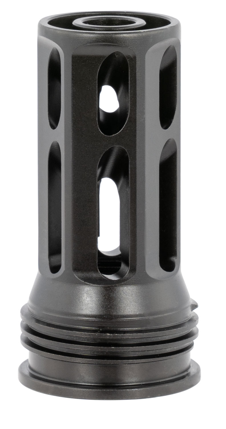 Huxwrx 1799 QD 762 Flash Hider Black with 5/8-24 tpi Threads, 2.30 OAL & 1.20 Diameter for 30 Cal AR-Platform
