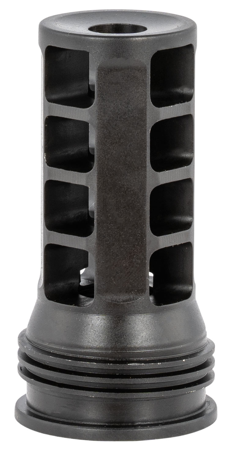 Huxwrx 1628 QD 762 Muzzle Brake Black with 1/2-28 tpi Threads &  2.30 OAL for 30 Cal AR-Platform