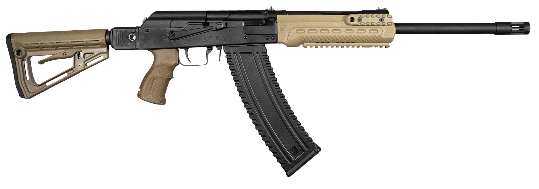 Kalashnikov USA KS12TSFFDE KS-12TSF 12 Gauge 3" 18.25" 10+1 Black Metal...-img-0