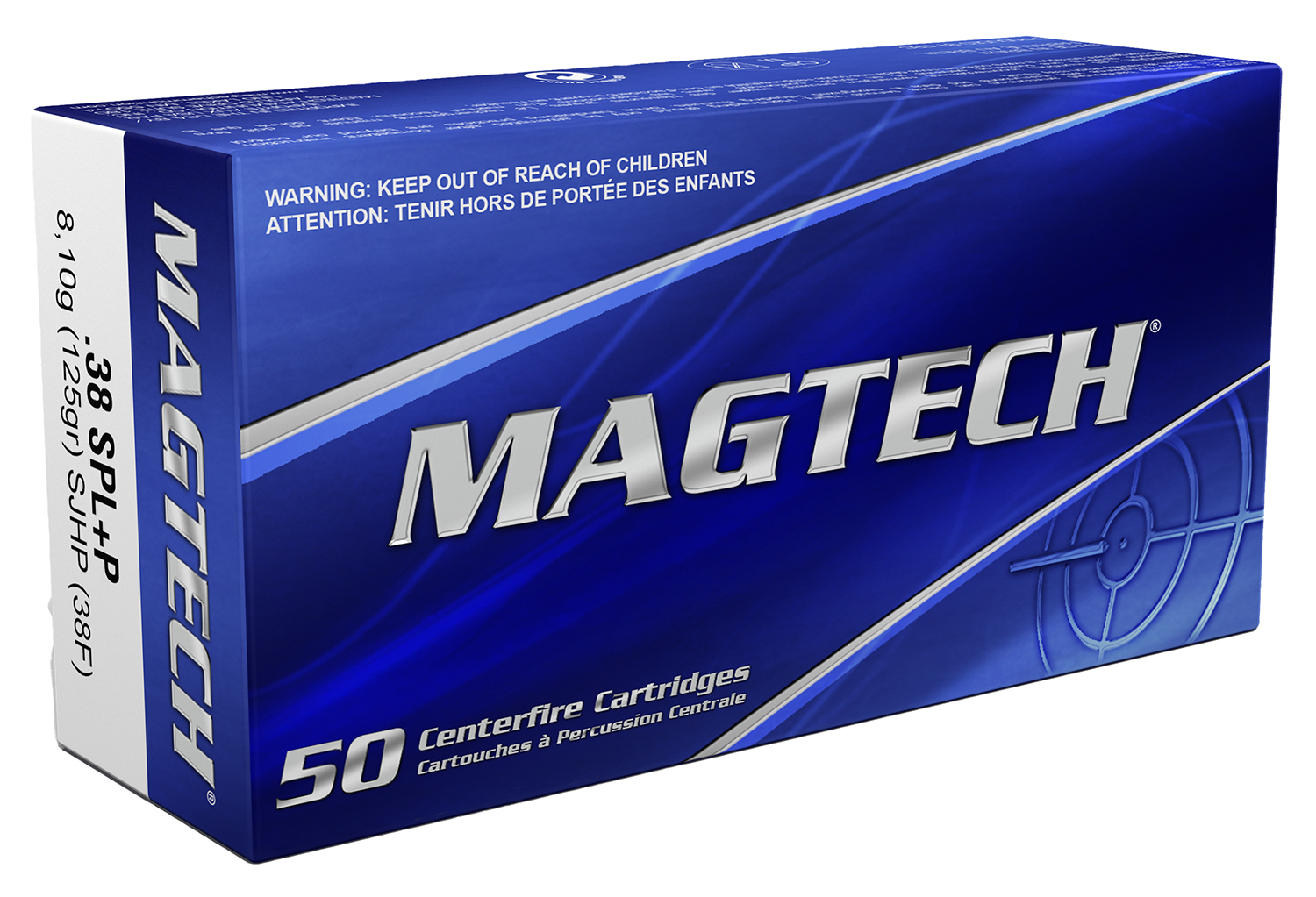 Magtech 38F Range/Training 38Special+P 125gr Semi Jacketed Hollow Point...