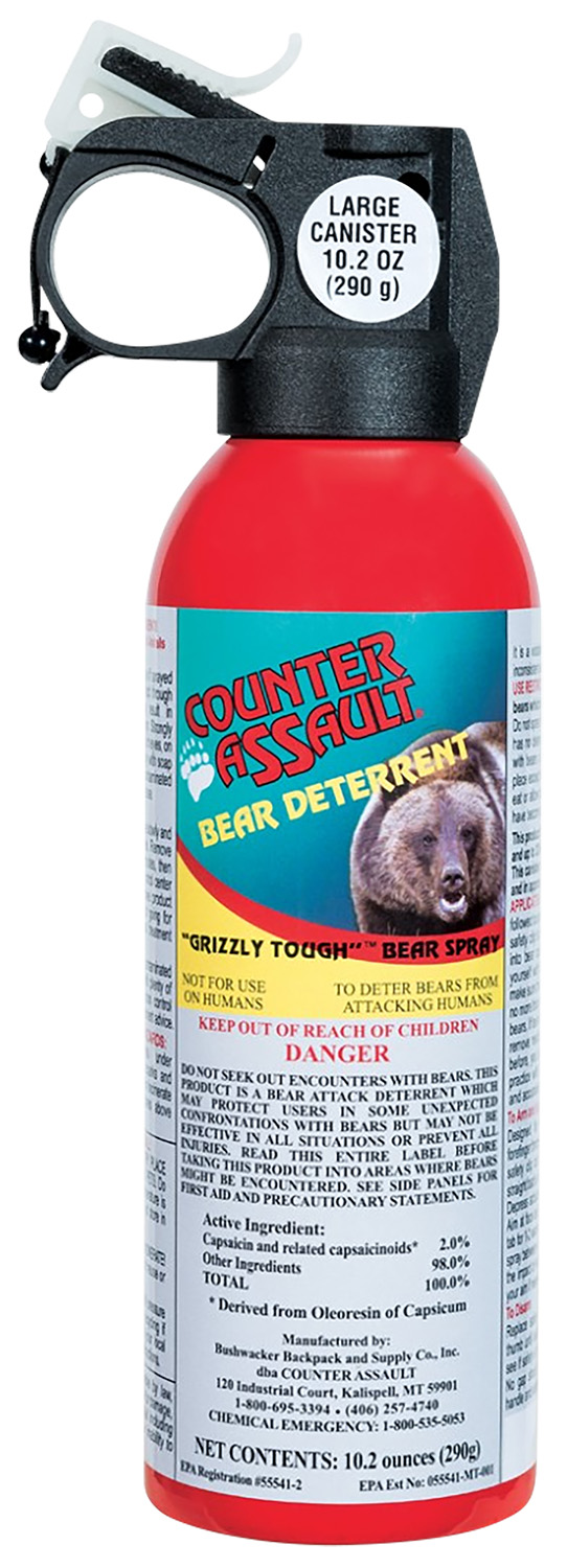Counter Assault 15067035 Bear Spray  Capsaicin Range 32 ft-7 Seconds 10.20 oz Includes Holster