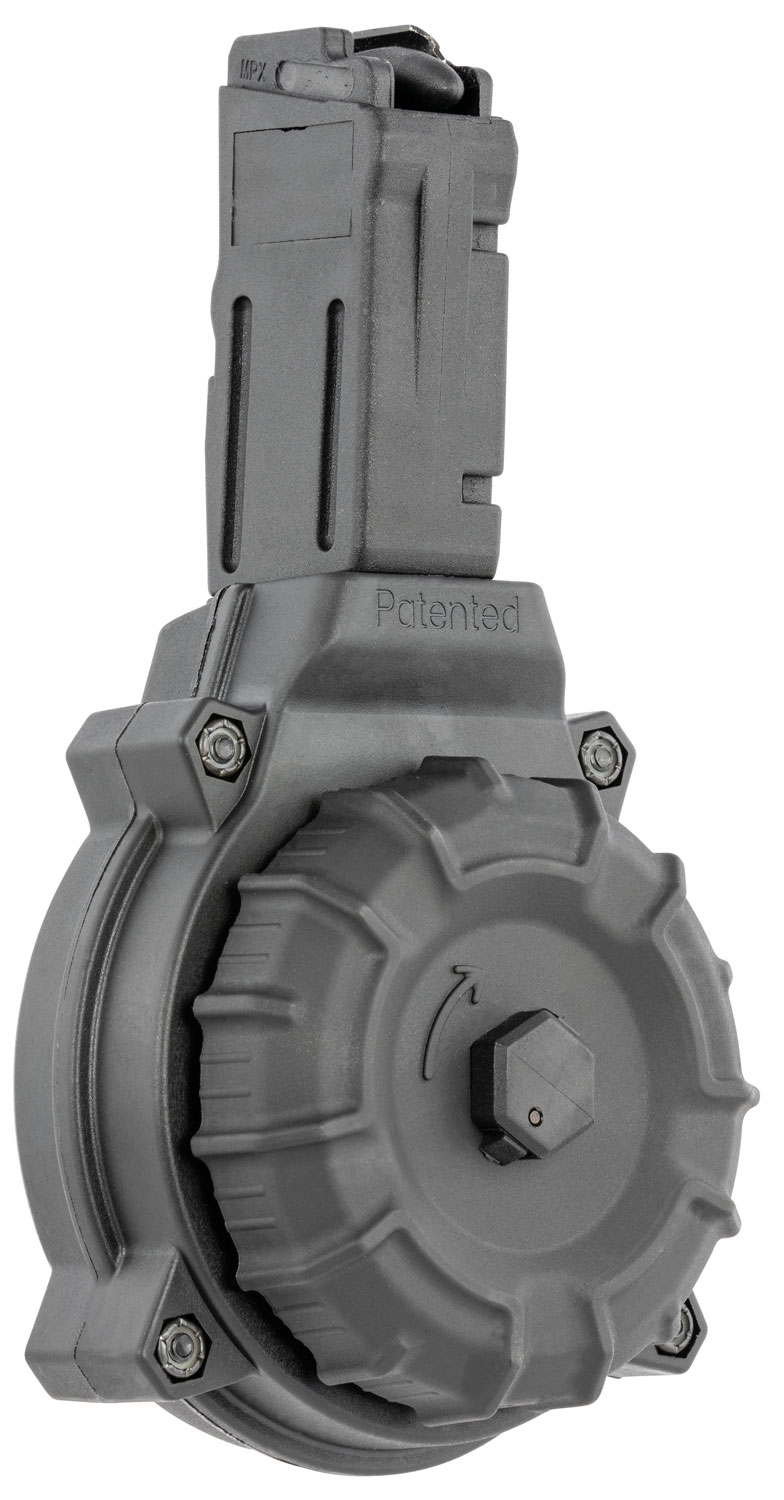 ProMag DRMA21 Drum Magazine, 9mm, 50-Round, DuPont Zytel Polymer, Black - SIG Sauer MPX Specific - ProMag Industries - 9MM