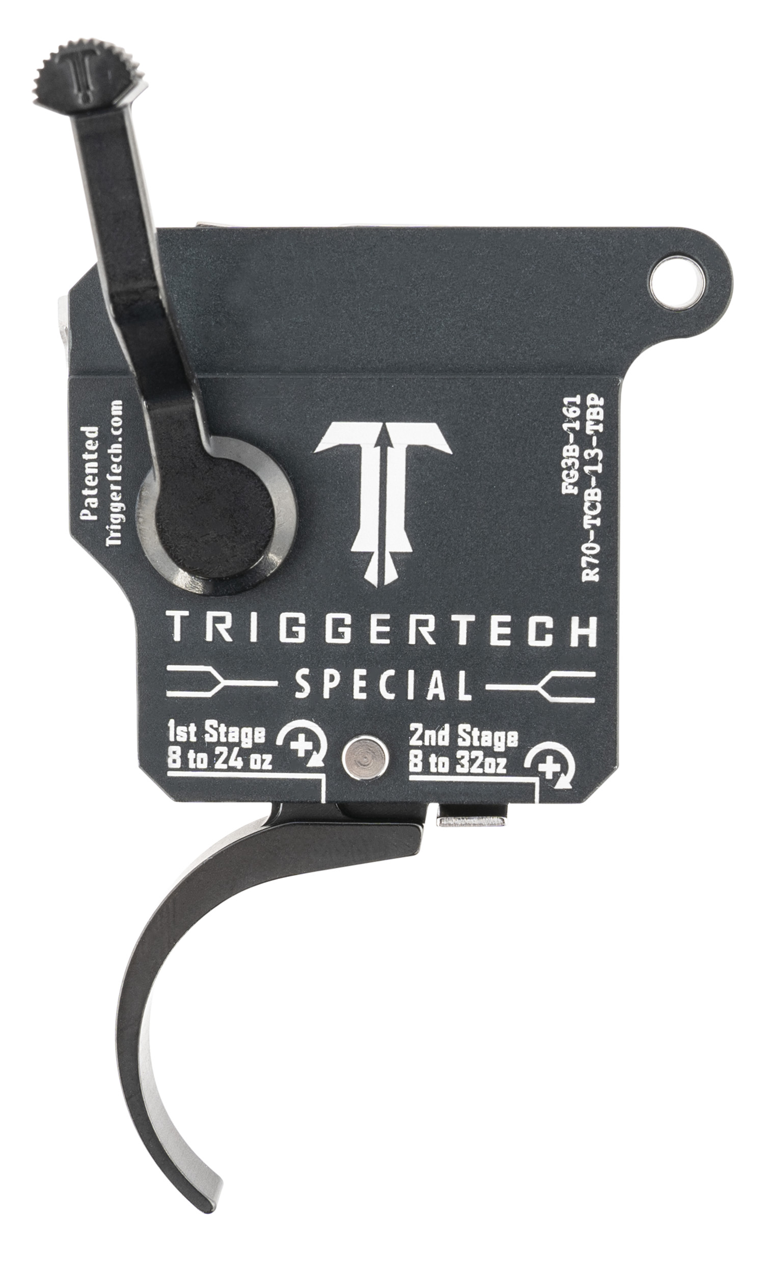 TriggerTech R70TCB13TBP Two-Stage Pro Trigger 1-3.5 lbs Matte Gray Finish