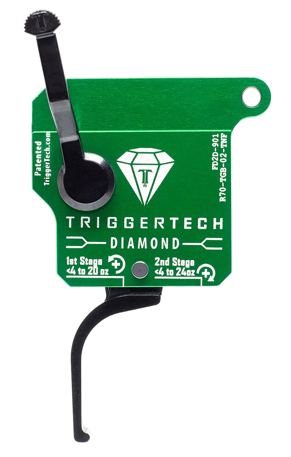 TriggerTech R70TGB02TNF Diamond Two-Stage Trigger 0.50-2.80 lbs Remington 700