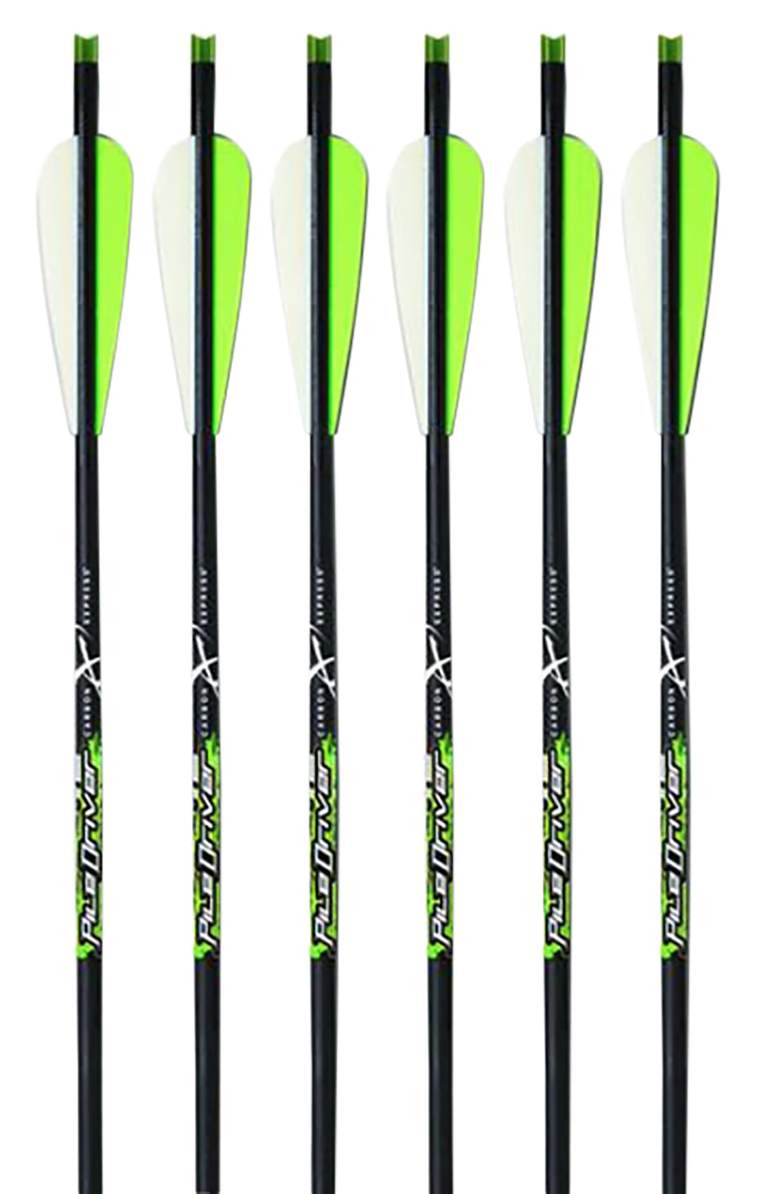 Carbon Express 52140 Piledriver Crossbolt Green 20 Carbon Fiber 6 Pack