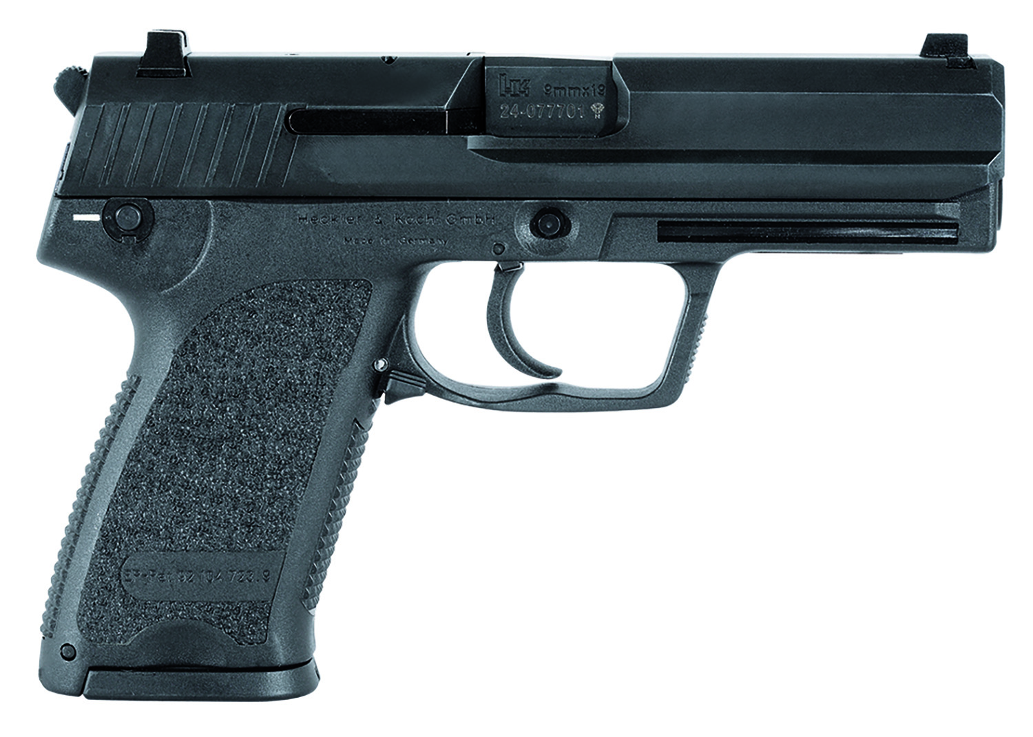 HK 81000332 USP V1 9mm Luger 10+1 3.58" Black, Polygonal Rifled Barrel,...-img-0