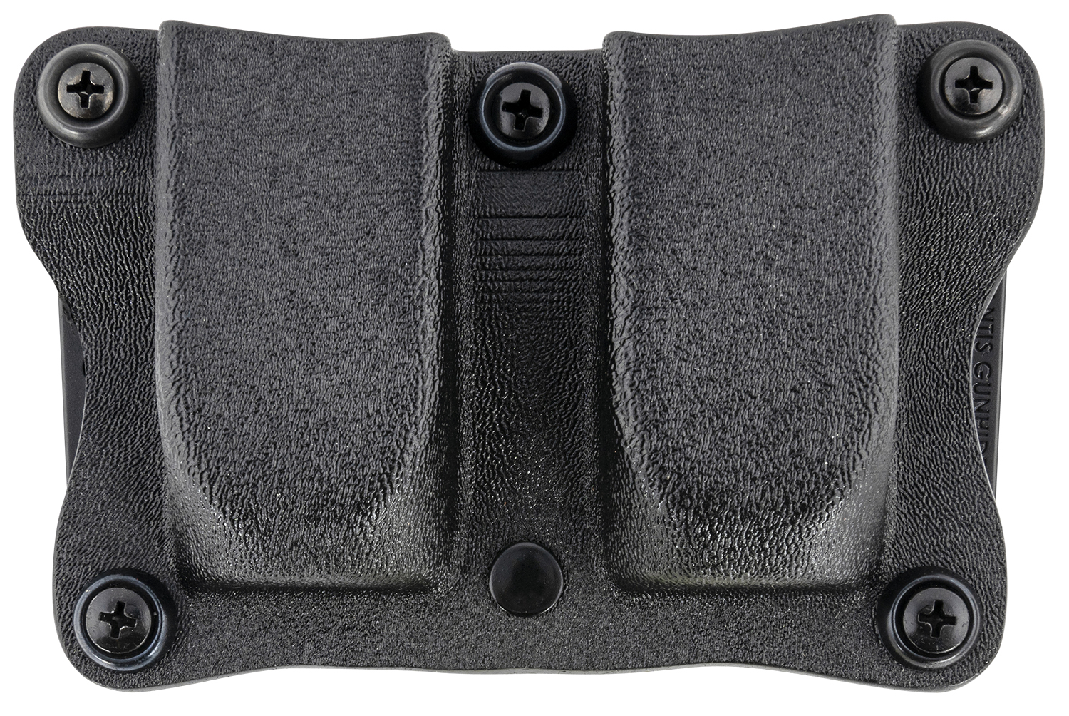 DeSantis A87KJKKZ0 Quantico Double Mag Pouch Black Kydex OWB Ambidextrous