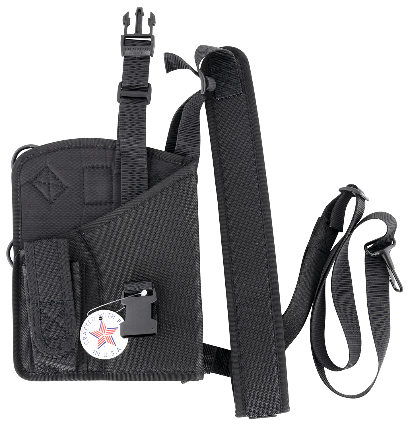 DeSantis M72BALAZ0 Yukon Hunting Rig Shoulder Holster Black Nylon 1911