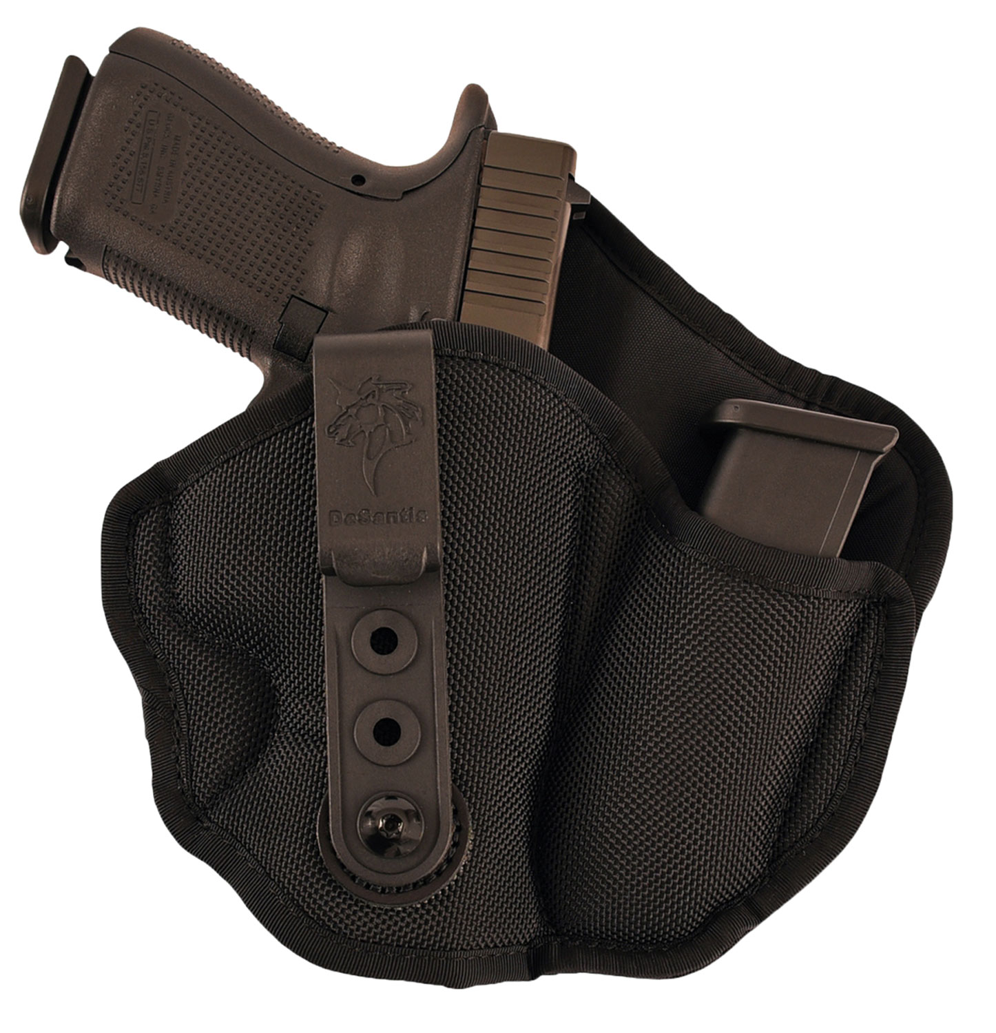 DeSantis M89BAD6Z0 Inner Piece 2.0 IWB Holster Black Nylon Right Hand