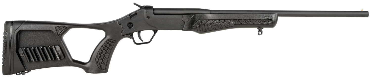Rossi SSP1BK Tuffy Single Shot Youth 410 Gauge Break Open 3 1rd 18.50 Matte Black Barrel, Matte Black Steel Receiver, Black Synthetic Thumbhole Stock w/Shell Holder, Right Hand